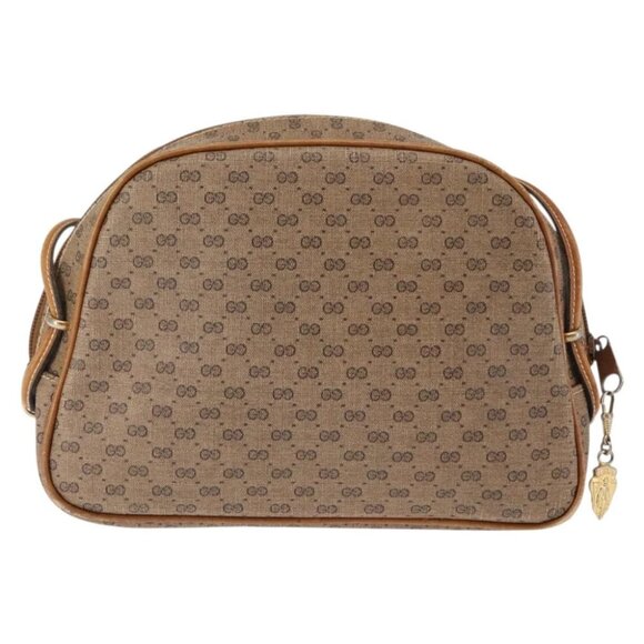 GUCCI Micro GG Supreme Shoulder Bag PVC Beige Gold - Picture 3 of 15
